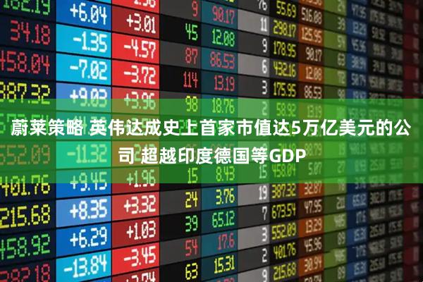 蔚莱策略 英伟达成史上首家市值达5万亿美元的公司 超越印度德国等GDP